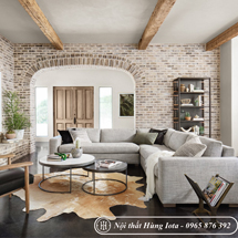 Sofa gia đình góc vuông đẹp sang trọng SFGD29
