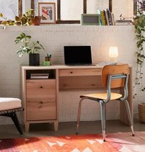 Bàn làm việc tại nhà màu gỗ có ngăn kéo đựng đồ tiện dụng BGD20
