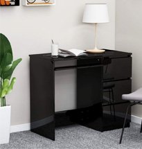Bàn học màu đen 3 ngăn kéo đựng đồ công dụng đa năng BGD40