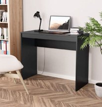 Bàn làm việc đơn giản màu đen chất liệu gỗ công nghiệp BGD43
