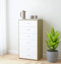 Tủ gỗ nhỏ 6 ngăn kéo đựng đồ gia đình, văn phòng, spa, salon TDD53