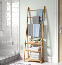 Giá treo khăn tắm và quần áo hình thang chân chữ A decor KG46