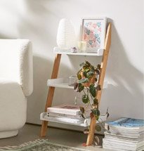 Kệ 3 tầng màu trắng gỗ đựng đồ decor phòng ngủ, phòng tắm KG50