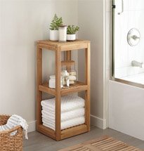 Kệ gỗ 3 tầng nhỏ gọn đựng đồ decor phòng ngủ, phòng tắm KG34