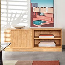 Tủ gỗ đựng đồ đa năng 4 ngăn decor phòng khách, phòng ngủ TDD36