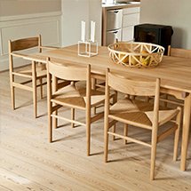 Bàn ghế ăn decor màu gỗ tự nhiên 6 ghế đan mây cao cấp giá tốt BGA24