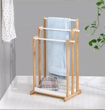 Giá treo khăn tắm 3 tầng hay giá phơi quần áo có khay đựng đồ KG42