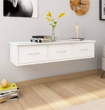 Kệ treo tường 3 ngăn kéo đựng đồ chất liệu gỗ MDF TDD65
