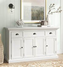 Tủ gỗ châu Âu 4 cánh có ngăn kéo decor phòng khách TDD89