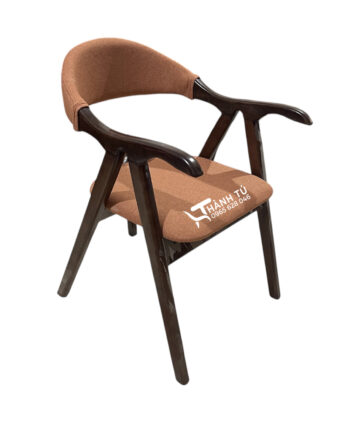 Ghế ăn mỏ vịt Lifumi bọc da màu cam đẹp