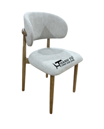 Ghế Polo bọc nỉ - ghế ăn - cafe ngồi trà sữa tựa cong