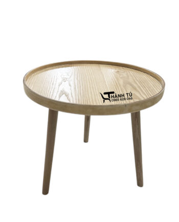 Bàn trà tròn 3 chân có gờ - cafe - trà sữa - sofa