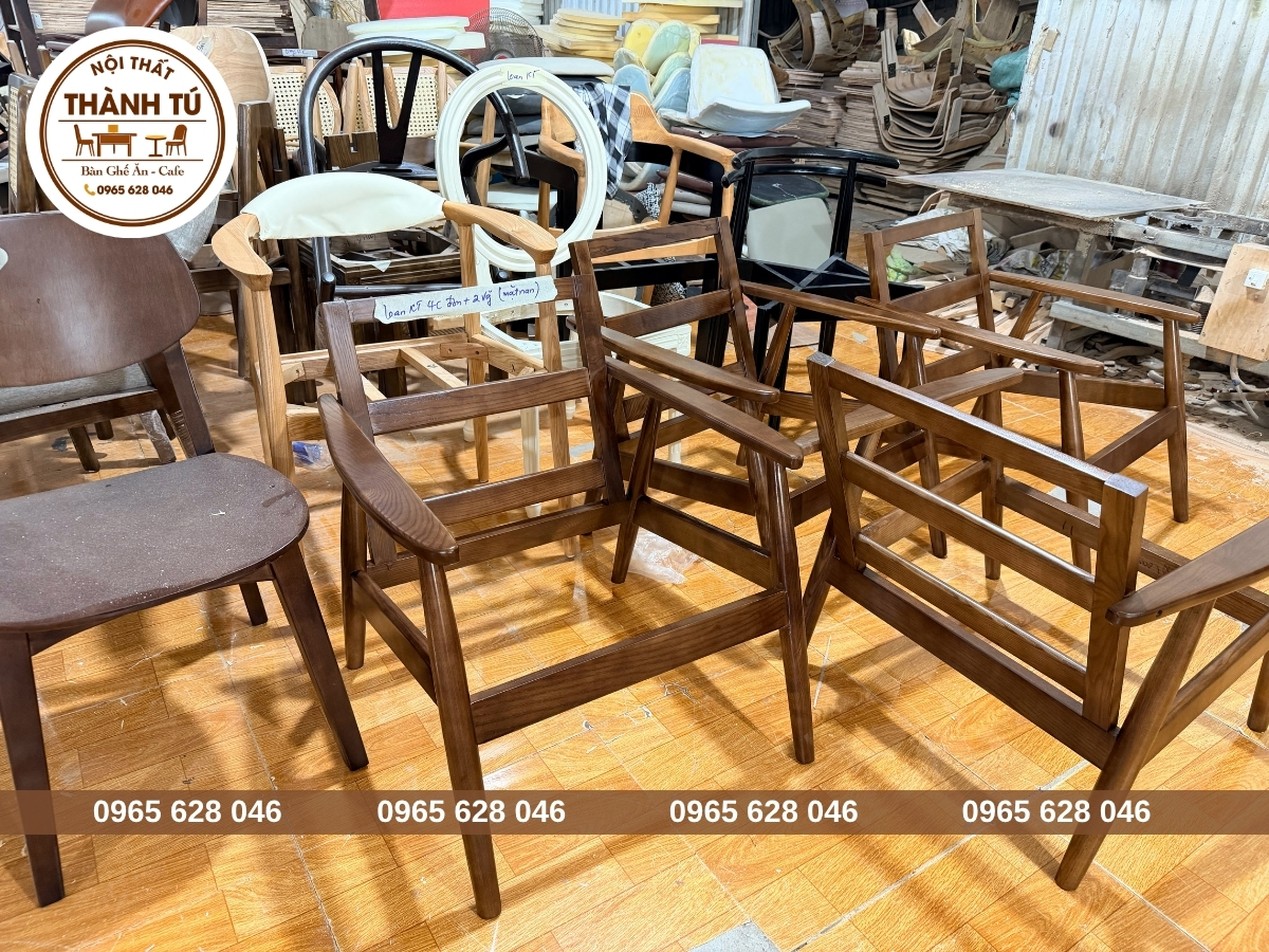 Xưởng sản xuất bàn ghế ăn gỗ ở Kon Tum