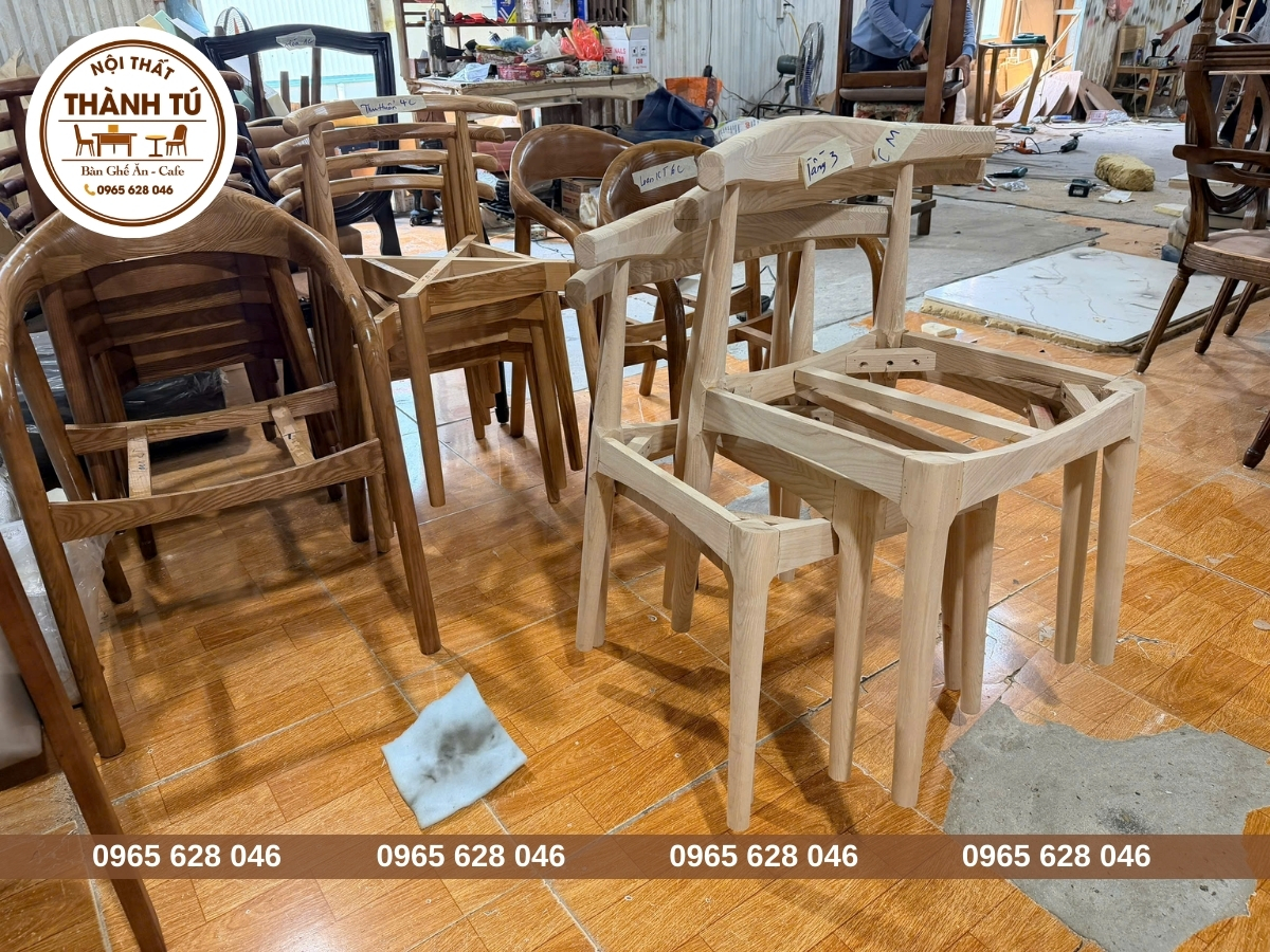 Xưởng sản xuất bàn ghế ăn gỗ tại Lào Cai