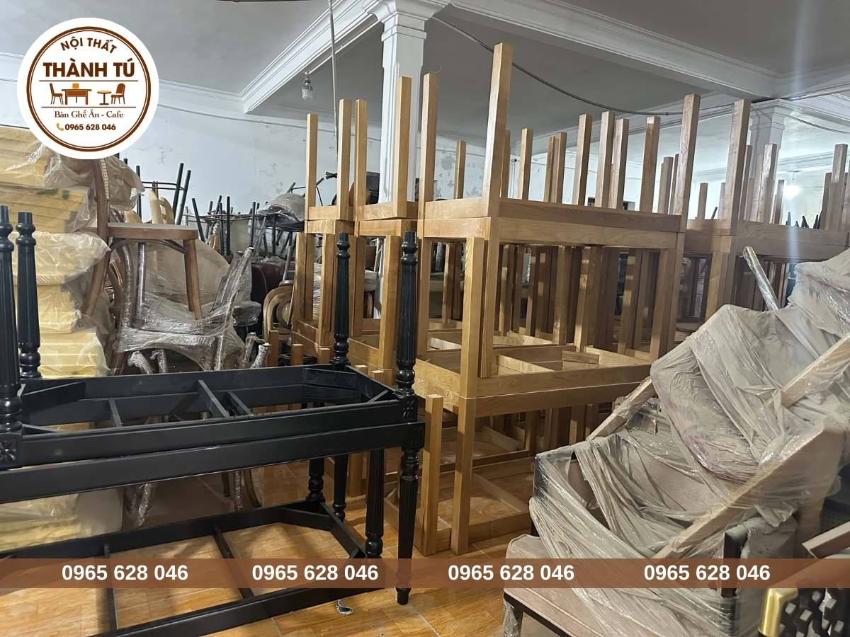 Xưởng bàn ghế ăn gỗ ở Kiên Giang