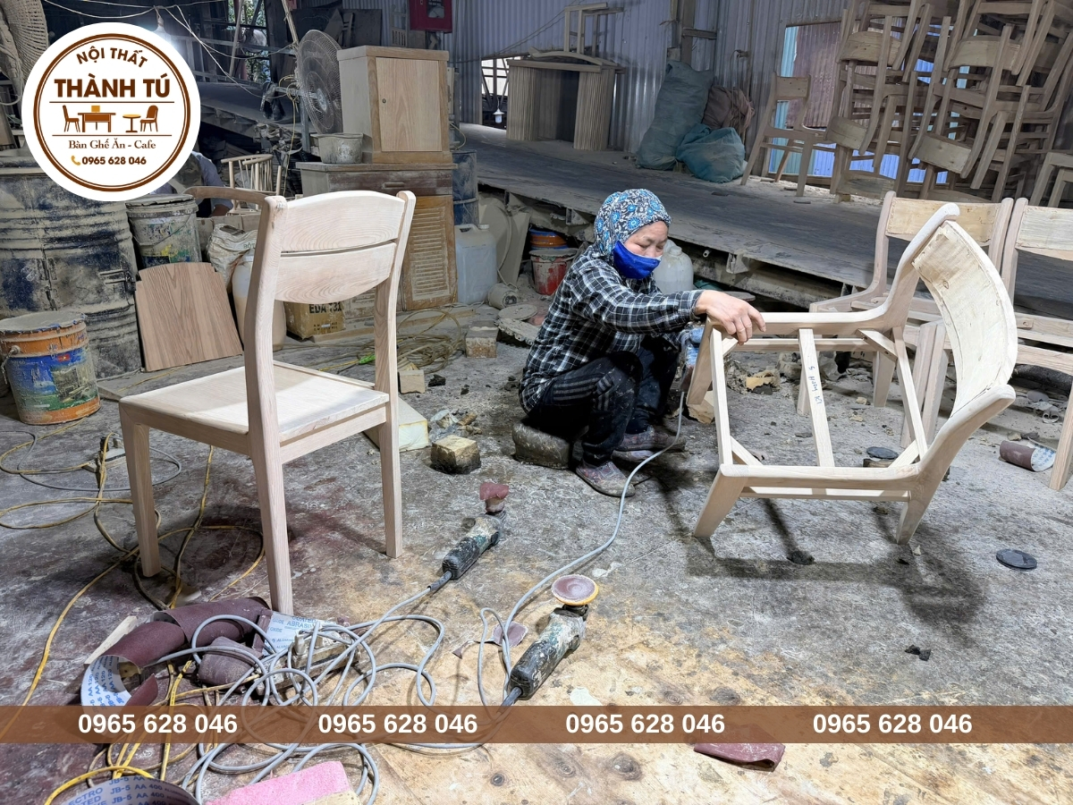 Xưởng sản xuất bàn ghế ăn gia đình tại Ninh Bình